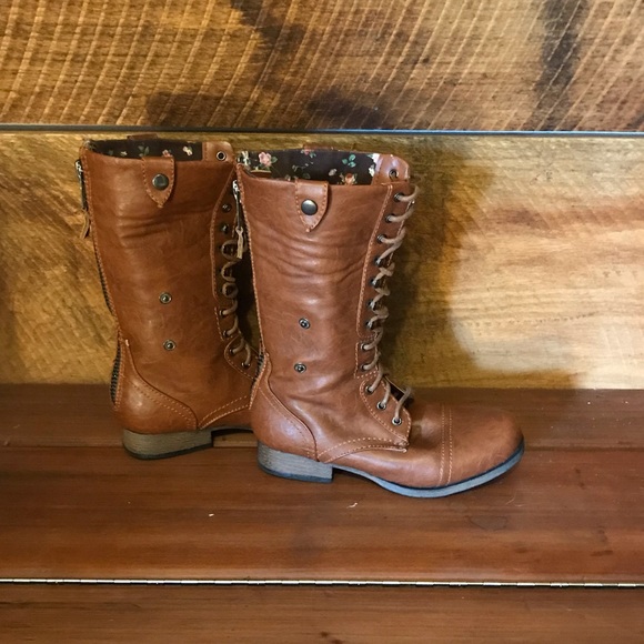 WDL combat boot with floral pattern inside - Picture 3 of 8